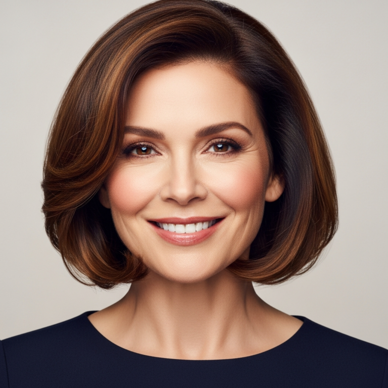 Woman over 50 with healthy, radiant skin